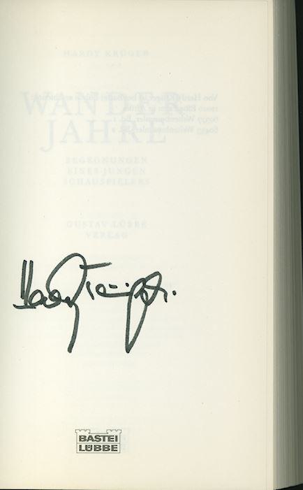 Hardy Krüger - Handsignierte Erstausgaben